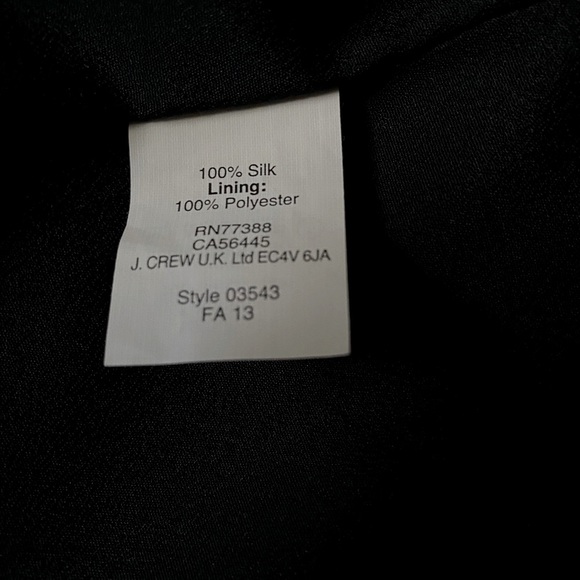 J.Crew Pleated Silk Skirt In Leafy Stripe (navy blue and green) Size 2 - Picture 6 of 6